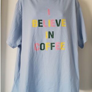 ban.do Blue Tee with Colorful Text